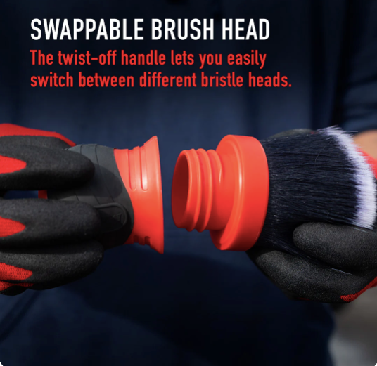 Curved Grip XL Detailing Brush - Mixed Bristle