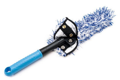 Barrel Blade Wheel Brush with Plush Microfiber Cover