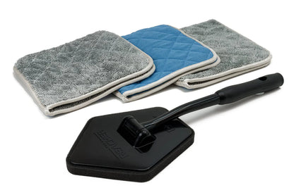 Reacher Glass Kit Smooth Glass Flip Towels & Reacher Extension Tool + 3 pack