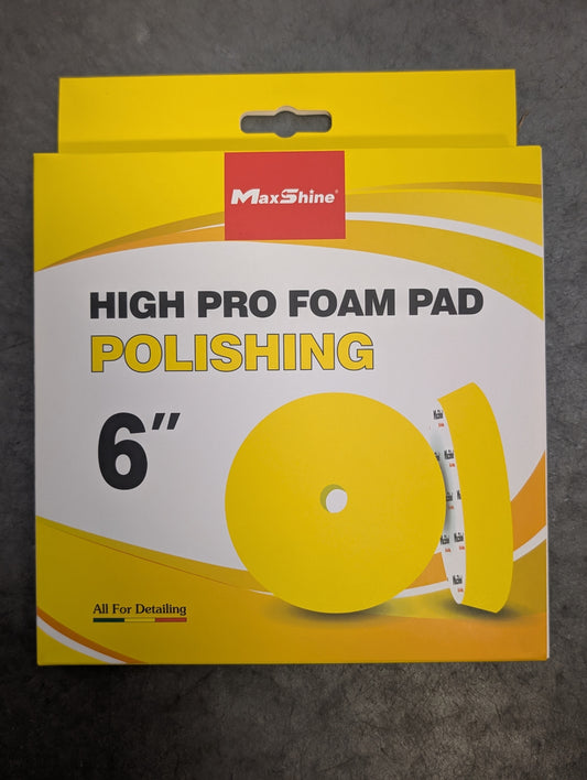 Max Shine High Pro Foam 6in Pad -  Polishing